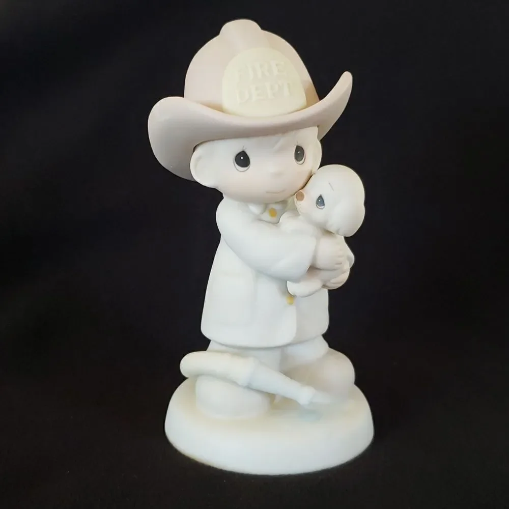 Vintage 1986 Precious Moments “Love Rescued Me” Porcelain Figurine #102393